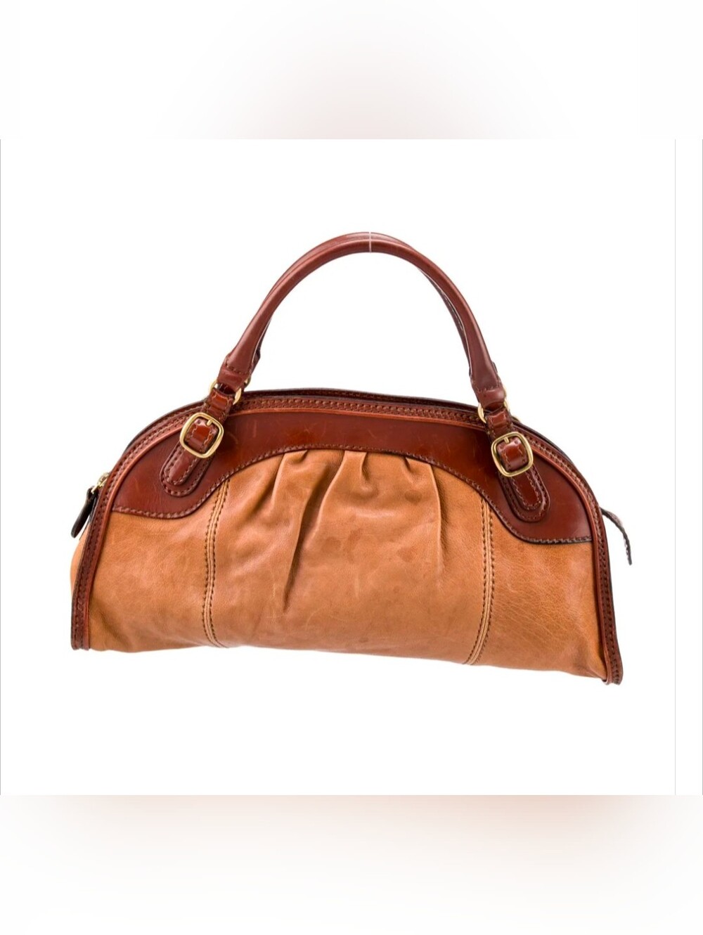 Valentino Top Handle Bag - Brown Leather